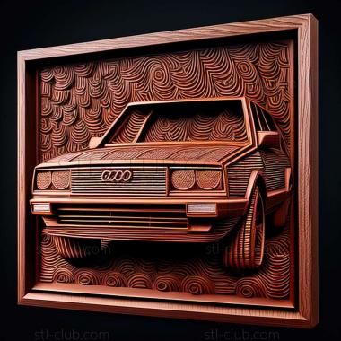 3D мадэль Audi 80 (STL)